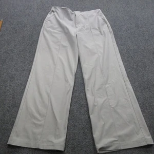 Vuori Pants Womens Large Gray Wide Leg Pull On Lounge Travel Comfort Pockets - Picture 1 of 18