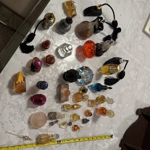 Perfume Bottles Vintage Lot 36 Some Has Cracks - Picture 1 of 16