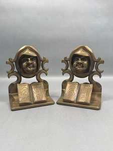 Sujetalibros de latón pesado Monk History of California EE. UU. - Imagen 1 de 11