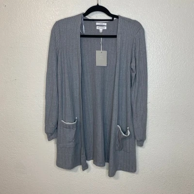 Cárdigan abierto gris Blue Pepper Cozy Life suave informal bolsillos talla pequeña nuevo con etiquetas Foto 1 de 4