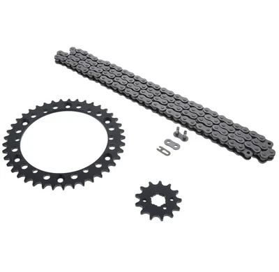 Cadena y piñón sin junta tórica negros para Yamaha YFZ350 1997-2000 Banshee 13/41 104L Foto 1 de 4