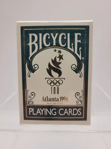 sealed 1996 ATLANTA OLYMPICS Bicycle Playing Cards 100th Anniversary Green Deck - Picture 1 of 8