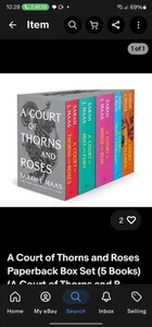 A Court of Thorns and Roses Paperback Box Set (5 Books) (A Court of Thorns and R - Imagen 1 de 2