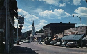 Springfield,VT Street Scene Windsor County Jack Edmondson Colourpicture Vintage - Picture 1 of 2