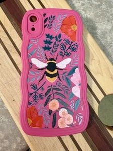 iPhone XR Case Bees Flowers - Photo 1 sur 1