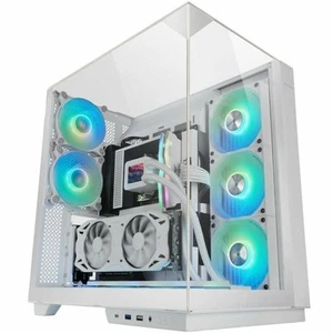 Case computer desktop ATX Mars Gaming MC3GFW Bianco - Afbeelding 1 van 5