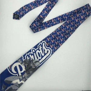New England Patriots Tie Men's Blue Gray Team NFL Vintage 90s - Picture 1 of 5