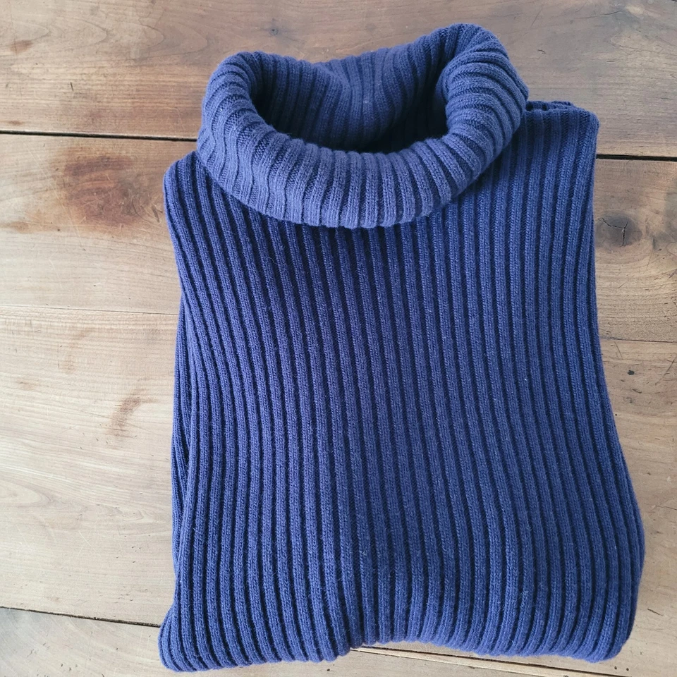 Christopher Kane Grueso Tejido Pullover Acanalado Lana Suéter Azul/Púrpura Para Hombre XS Foto 1 de 4