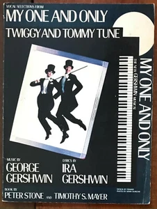 GERSHWIN "VOCAL SELECTIONS FROM MY ONE AND ONLY" 1983 14 SONGS PB VG+ TWIGGY - Picture 1 of 1