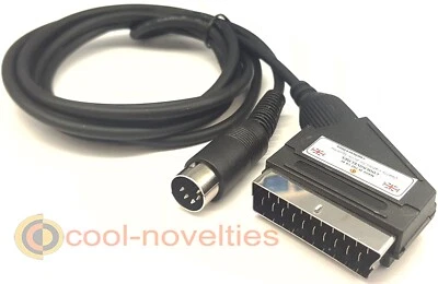 ATARI 800, 800XL,1200XL, 65XE & 130XE TV VIDEO SCART CABLE / OFC AV LEAD - Image 1 of 2
