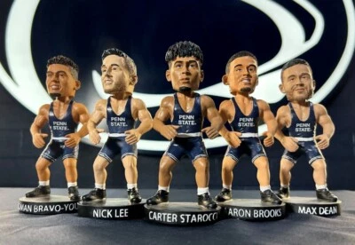 Lee Dean Starocci Brooks Bravo-Young Bobblehead SGA Set of 5 Penn State Wresting - Image 1 of 2