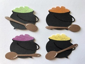 Kessel Kochen Gebräu Hexe Halloween Samhain Heckenhexe Solitär Stanzteile - Bild 1 von 1