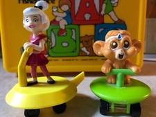 The Jetsons Vehicle Space Gliders PVC Figure Wendys Kids 2 Toy Set 1990 Applause