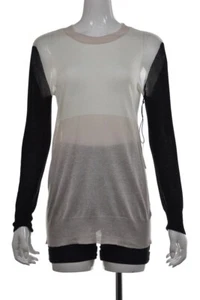 NEU Townsen Damen Pullover Größe S Weiß Rosa Rundhals Langarm Oberteil - Bild 1 von 6