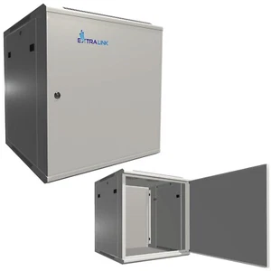 Extralink Szafka sieciowa Szafka serwerowa Obudowa ścienna 19" 12HE 600x600 ASP Szara - Zdjęcie 1 z 6