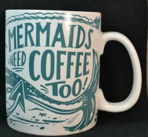 Mermaids Need Coffee Too! Oversized Coffee Cup Primitives by Kathy - Picture 1 of 8