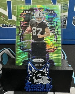 Prizm Rookie Gear 2023 Pulsar verde neón #RG-MM - Michael Mayer - LV Raiders - Imagen 1 de 3