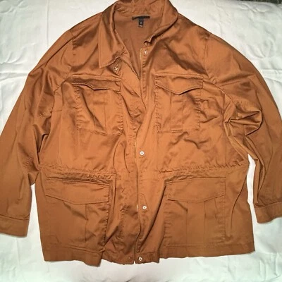 Lane Bryant Utility Jacket Women’s Plus Size 26 Cognac Color - Image 1 of 4