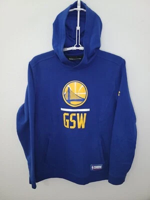 Jaqueta com capuz Under Armour NBA Golden State Warriors combinada masculina grande azul - Imagem 1 de 4