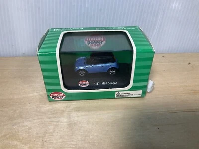 Mini Cooper Blue/Black Roof #19131 Model Power Minis - Image 1 of 4