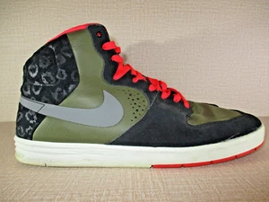 Nike SB Paul Rodriguez 7 High Top Men's Size 11 Black Olive Crimson 616355-036 - Picture 1 of 14