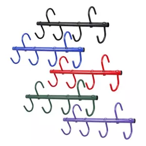 Tough-1 Portátil 4 Ganchos GANCHOS SOPORTE DE TACHUELAS DE VIAJE Puestos para caballos Remolques Cercas 5 COLORES - Imagen 1 de 6