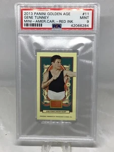 2013 Panini Golden Age #11 Mini Caramelo Rojo Gene Tunney PSA 9 (Total Pop 3) - Imagen 1 de 2