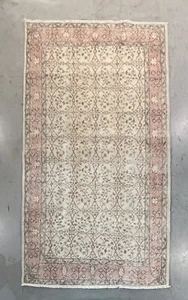 VINTAGE RUG %100 WOOL and HAND MADE AREARUG. 6.10x3.10 - Picture 1 of 5