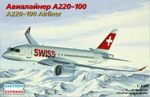 1:144 Eastern Express #144133 - Airbus A220-100 / Bombardier CS100 Swiss / Delta - Foto 1 di 2