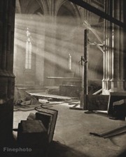 1924/56  JOSEF SUDEK Vintage Czech Interior Temple Original Photo Gravure Art