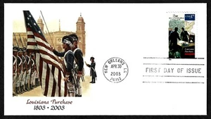 USA, SCOTT # 3782, FLEETWOOD FDC COVER OF LOUISIANA PURCHASE YEAR 2003 - Picture 1 of 2
