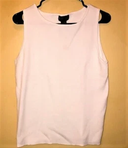 Style & co. Top donna 100% cotone bianco senza maniche grande - Foto 1 di 6