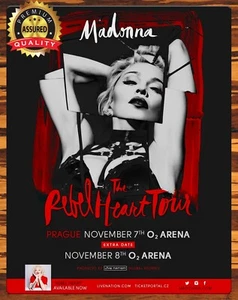 Madonna - The Purple Heart Tour - Prague - Metal Sign 11 x 14 - Picture 1 of 4