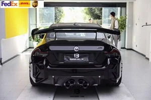 2023-24 Real Carbon Fiber AD style Rear Trunk Spoiler Wing Lip For BMW M2 G87 - Picture 1 of 4