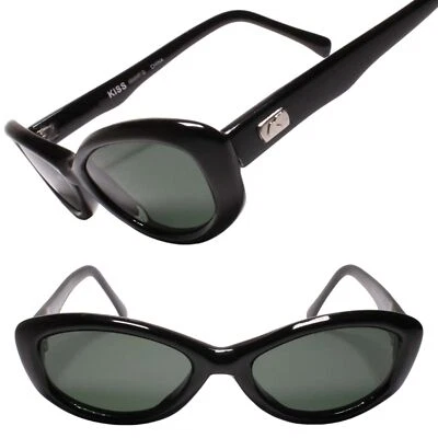 Gafas de sol icónicas con ambiente nostálgico genuinas vintage para mujer negras sutiles ojos de gato Foto 1 de 3