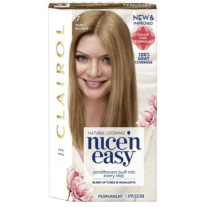 Clairol Nice 'n Easy Hair Color, Natural Dark Blonde (7/106A), Pack of 2 - Picture 1 of 1