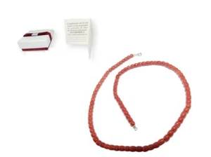 Halskette Koralle und Gold 750 18k mit Horn rot Herren edelstein von gelbgold - Bild 1 von 3