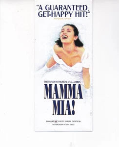 Mamma Mia ! ABBA promo piece 4" x 9" opens to 12" x 9" - Picture 1 of 3