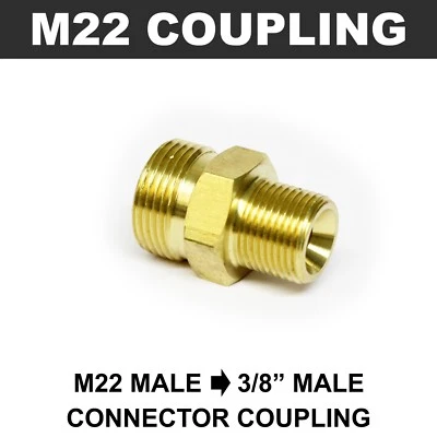 KIAM PRODUCTS M22 macho a 3/8" macho conector de acoplamiento manguera lavadora a presión adaptador