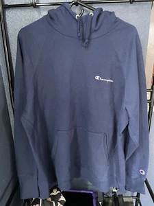 Herren Champion Fleece Hoodie dunkelblau 2XL Sweatshirt - Bild 1 von 11