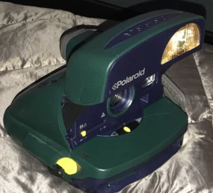 Polaroid 600 instant film Camera, Green Purple, made in UK - Picture 1 of 5