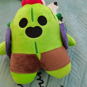 25cm Brawl Stars Plush Toy Supercell Spike CottonPillow Doll Game Character Gift