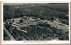 AERO BILD POSTKARTE HARLOW WOOD ORTHOPÄDISCHES KRANKENHAUS MANSFIELD - Bild 1 von 2