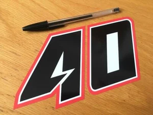 Darryn Binder número de carrera 40 (grande) - VENDEDOR DEL REINO UNIDO - Imagen 1 de 1