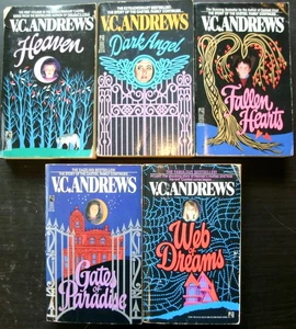 V.C. VC ANDREWS Full CASTEEL Series 5 Book Lot HEAVEN DARK ANGEL WEB OF DREAMS + - Picture 1 of 3