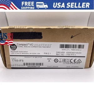 Allen-Bradley 1769-IF8 Ser A CompactLogix 8 Pt Analog Input Module US Free Tax - Picture 1 of 6