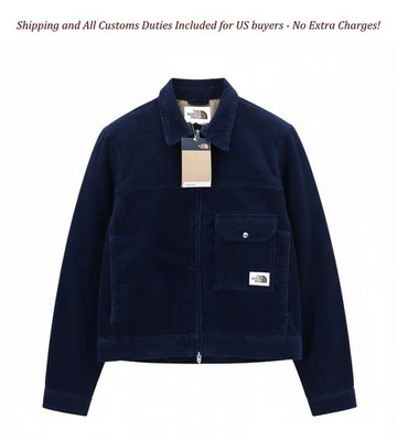 Chaqueta de Pana para Hombre THE NORTH FACE Azul Forrada con Cremallera Orgánica Estilo Cuello Polo Foto 1 de 4