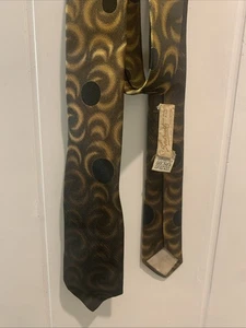 Cravatta Sakowitz Houston oro e nero - Foto 1 di 5