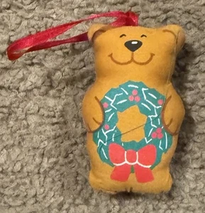 Stuffed Christmas Bear Ornament - Picture 1 of 1