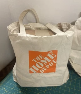 Bolsas de lona reutilizables HOME DEPOT (lote de 5) bolsa con logotipo HD con asas - Imagen 1 de 10